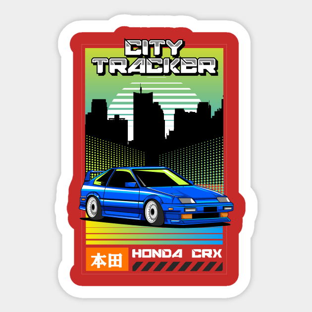 Vintage Honda CRX Sticker by Harrisaputra